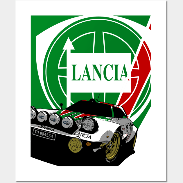 LANCIA STRATOS Wall Art by HSDESIGNS